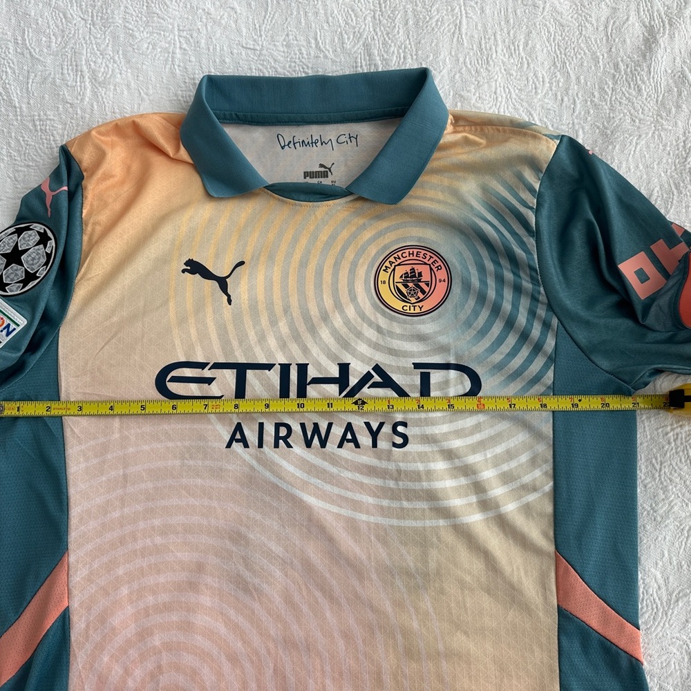 Puma Manchester City Teal and Peach 24/25 Jersey